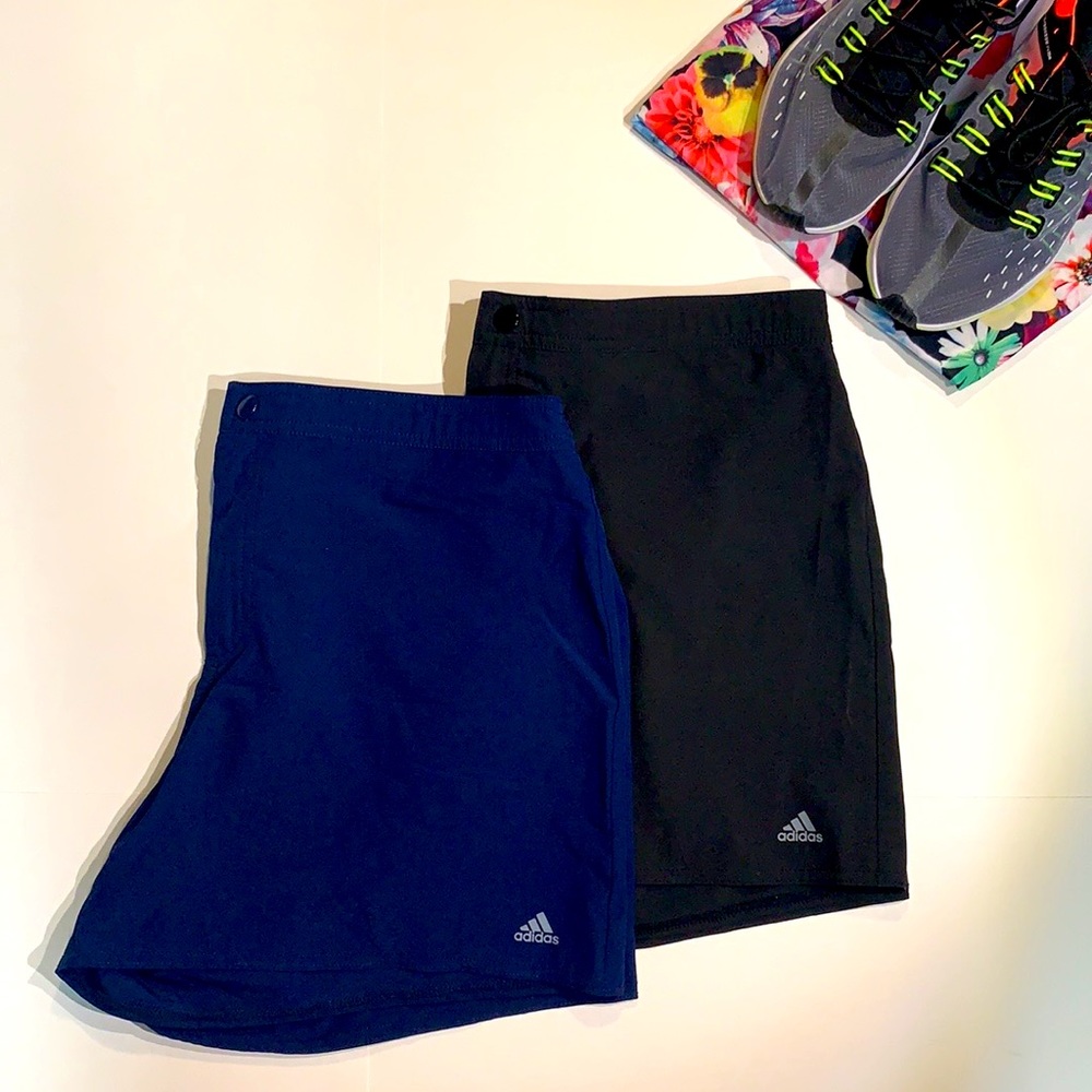 NWOT SET OF Adidas SHORTS Blue & Black